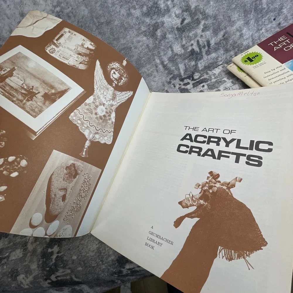 The Art of Acrylic Crafts Book Grumbacher Mixed Media DIY‎ Guide